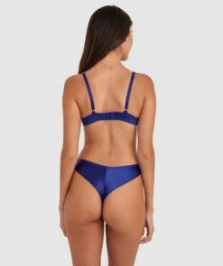 Floriane Contour Plunge Bra - Navy -BRAS N THINGS Shop floriane contour plunge bra navy 01478103 3