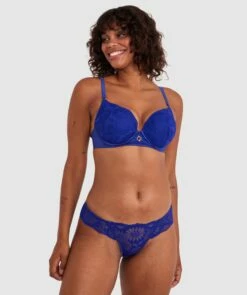 Floriane Full Cup Bra - Navy -BRAS N THINGS Shop floriane full cup bra navy 01478501 2