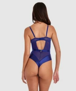Floriane Push Up Bodysuit - Navy -BRAS N THINGS Shop floriane push up bodysuit navy 01478601 2