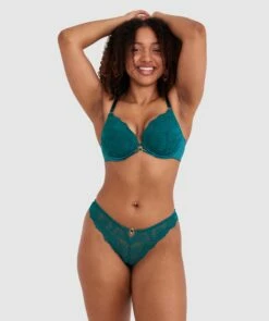 Floriane V String - Dark Green