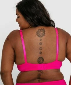 Inez Full Cup Underwire Balconette Bra - Pink -BRAS N THINGS Shop inez full cup underwire balconette bra pink 01409401 4