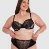 Inez Full Cup Underwire Bra - Black