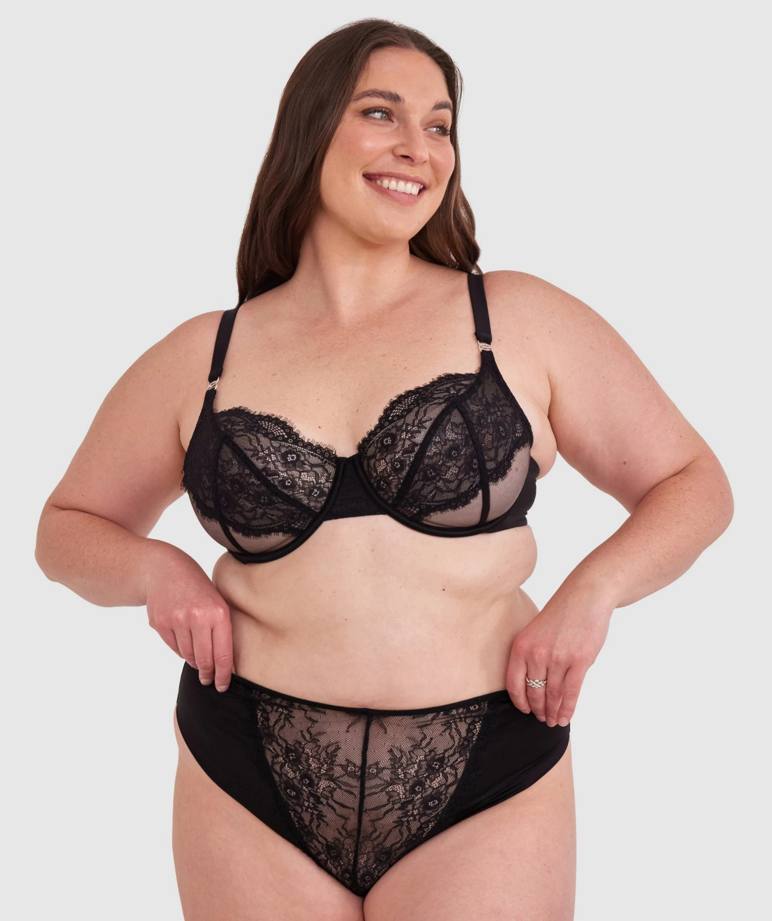 Inez Full Cup Underwire Bra - Black 1 Inez Full Cup Underwire Bra - Black