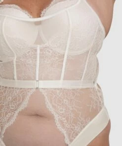Inez Push Up Balconette Bodysuit - Ivory -BRAS N THINGS Shop inez push up balconette bodysuit ivory 01409201 4