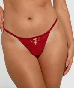 Ingrid Mini V - Dark Red