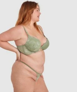 Ingrid Mini V - Khaki -BRAS N THINGS Shop ingrid mini v khaki 01279304 17