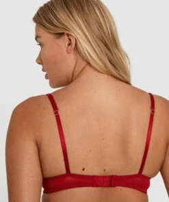 Ingrid Push Up Bra - Dark Red -BRAS N THINGS Shop ingrid push up bra dark red 01413201 6