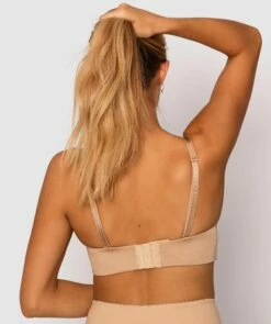 Inner Essence Full Cup Strapless Bra - Nude