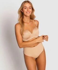 Inner Essence Full Cup Strapless Bra - Nude -BRAS N THINGS Shop inner essence full cup strapless bra nude 2 01152802 6