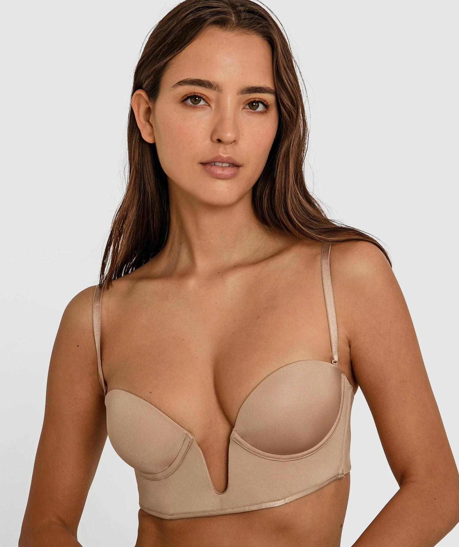 Inner Essence Strapless Plunge Bra - Nude 2 2 Inner Essence Strapless Plunge Bra - Nude 2 - Image 2