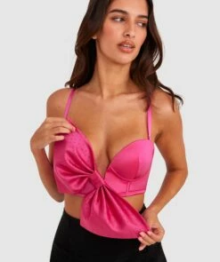 It's My Party Strapless Plunge Bra - Pink -BRAS N THINGS Shop it s my party strapless plunge bra pink 01478701 2