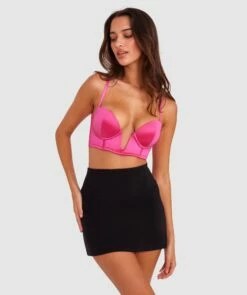 It's My Party Strapless Plunge Bra - Pink -BRAS N THINGS Shop it s my party strapless plunge bra pink 01478701 3