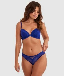 Janine Brazilian Knicker - Navy -BRAS N THINGS Shop janine brazilian knicker navy 01479001 5