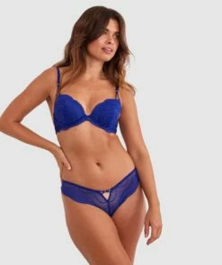 Janine V String - Navy 9 Janine V String - Navy -BRAS N THINGS Shop janine v string navy 01478901 6