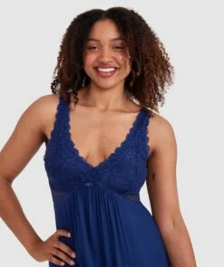 Kaede Slip - Navy -BRAS N THINGS Shop kaede slip navy 00622601 2