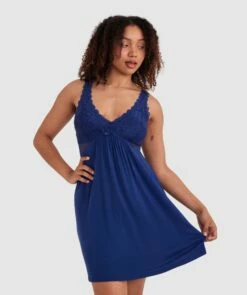 Kaede Slip - Navy -BRAS N THINGS Shop kaede slip navy 00622601 3