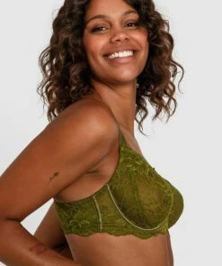 Kaylee Curvy Underwire Bra - Khaki 7 Kaylee Curvy Underwire Bra - Khaki -BRAS N THINGS Shop kaylee curvy underwire bra khaki 01412301 8