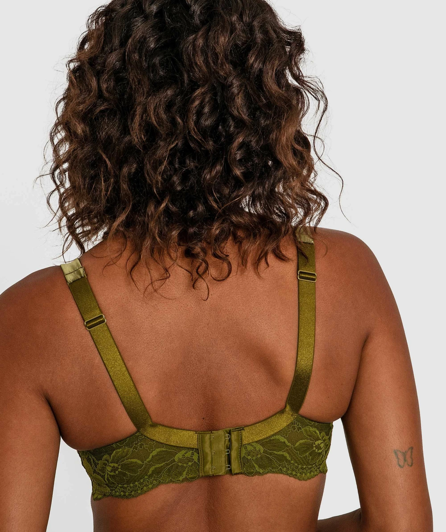 Kaylee Curvy Underwire Bra - Khaki 4 Kaylee Curvy Underwire Bra - Khaki - Image 4