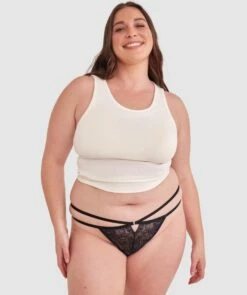 Lottie Mini V - Black 9 Lottie Mini V - Black -BRAS N THINGS Shop lottie mini v black 01436701 10