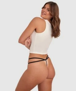 Lottie Mini V - Black 8 Lottie Mini V - Black -BRAS N THINGS Shop lottie mini v black 01436701 15