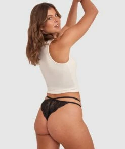 Lottie Tanga Brief - Black -BRAS N THINGS Shop lottie tanga brief black 01436801 16