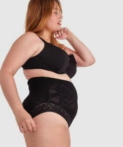 Luxe Solutions Control High Waisted Brief - Black -BRAS N THINGS Shop luxe solutions control high waisted brief black 01417601 10