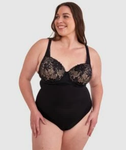 Luxe Solutions Control High Waisted V String - Black -BRAS N THINGS Shop luxe solutions control high waisted v string black 01417701 5