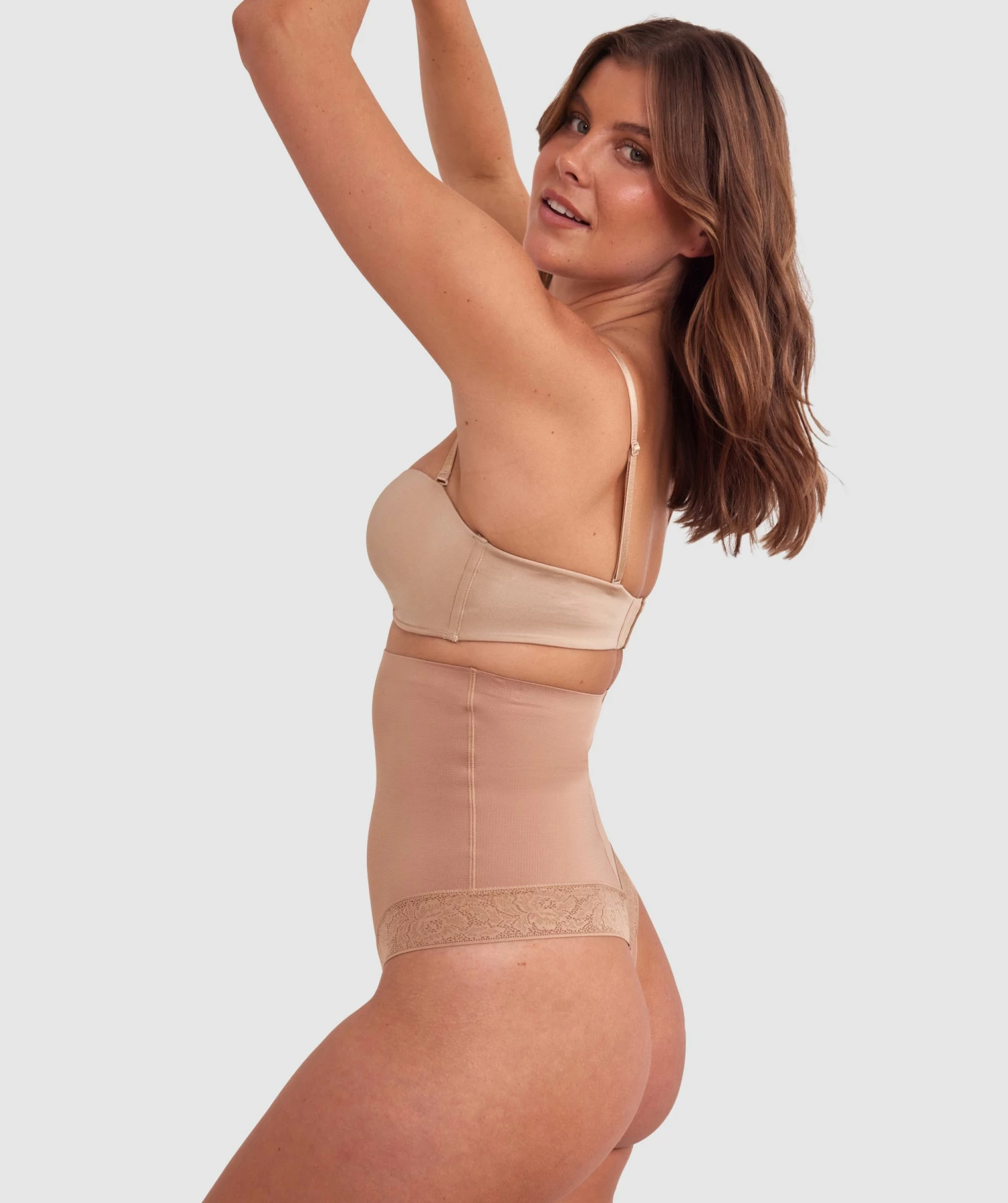 Luxe Solutions Control High Waisted V String - Nude 3 3 Luxe Solutions Control High Waisted V String - Nude 3 - Image 3