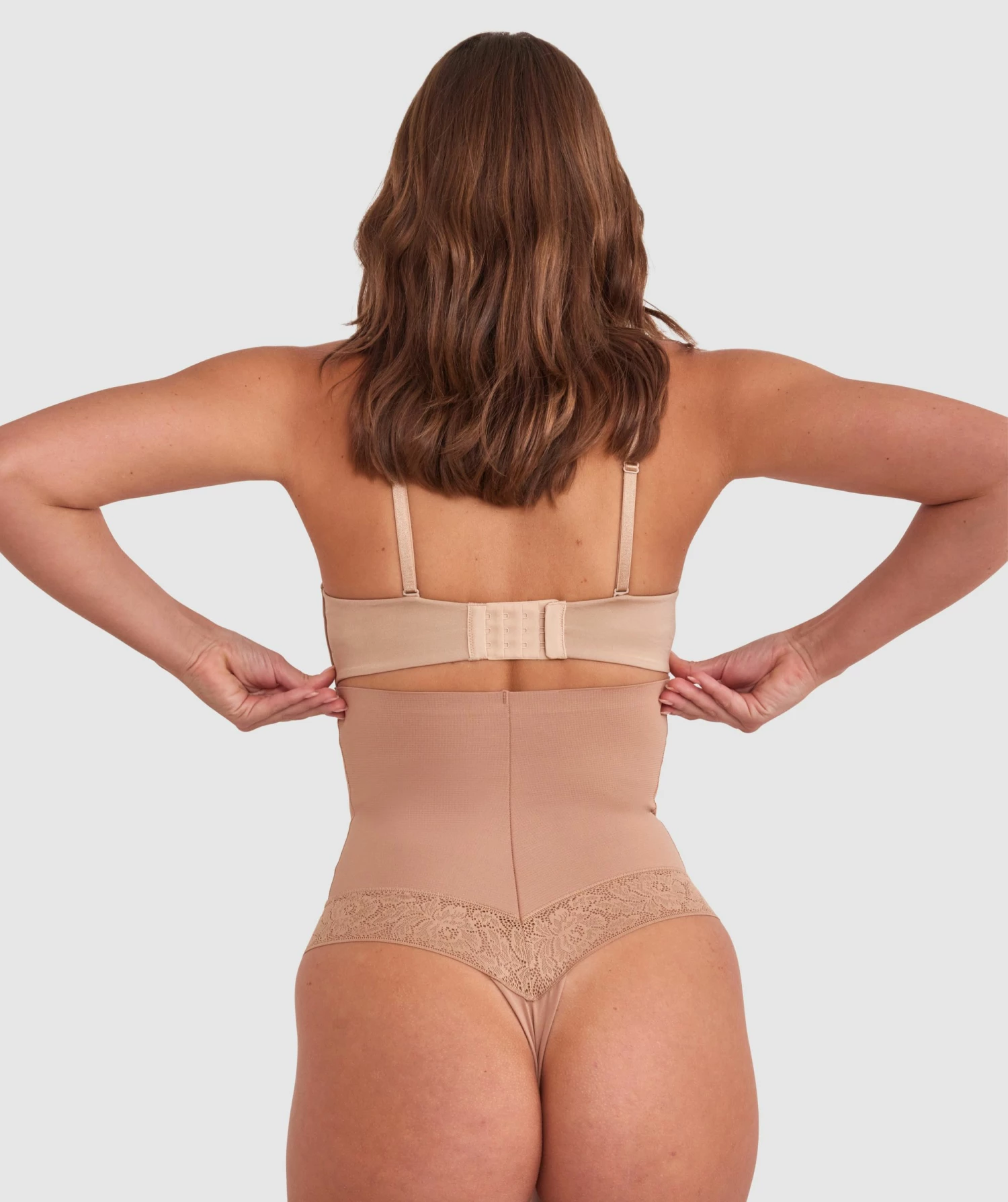 Luxe Solutions Control High Waisted V String - Nude 3 5 Luxe Solutions Control High Waisted V String - Nude 3 - Image 5
