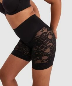Luxe Solutions Thigh Shaper - Black -BRAS N THINGS Shop luxe solutions thigh shaper black 01417501 5