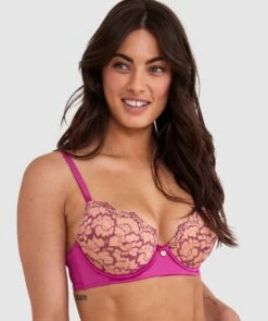 Madrid Push Up Bra - Rose