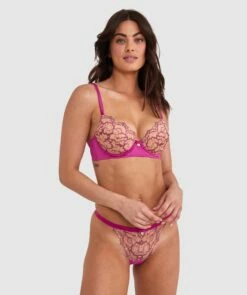 Madrid Push Up Bra - Rose -BRAS N THINGS Shop madrid push up bra rose 01487601 9