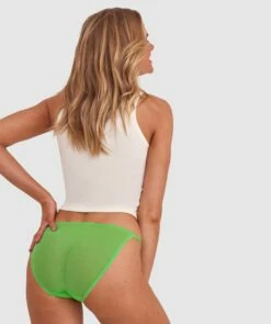 Mesh Basics Bikini - Chartreuse 8 Mesh Basics Bikini - Chartreuse -BRAS N THINGS Shop mesh basics bikini chartreuse 01443103 4