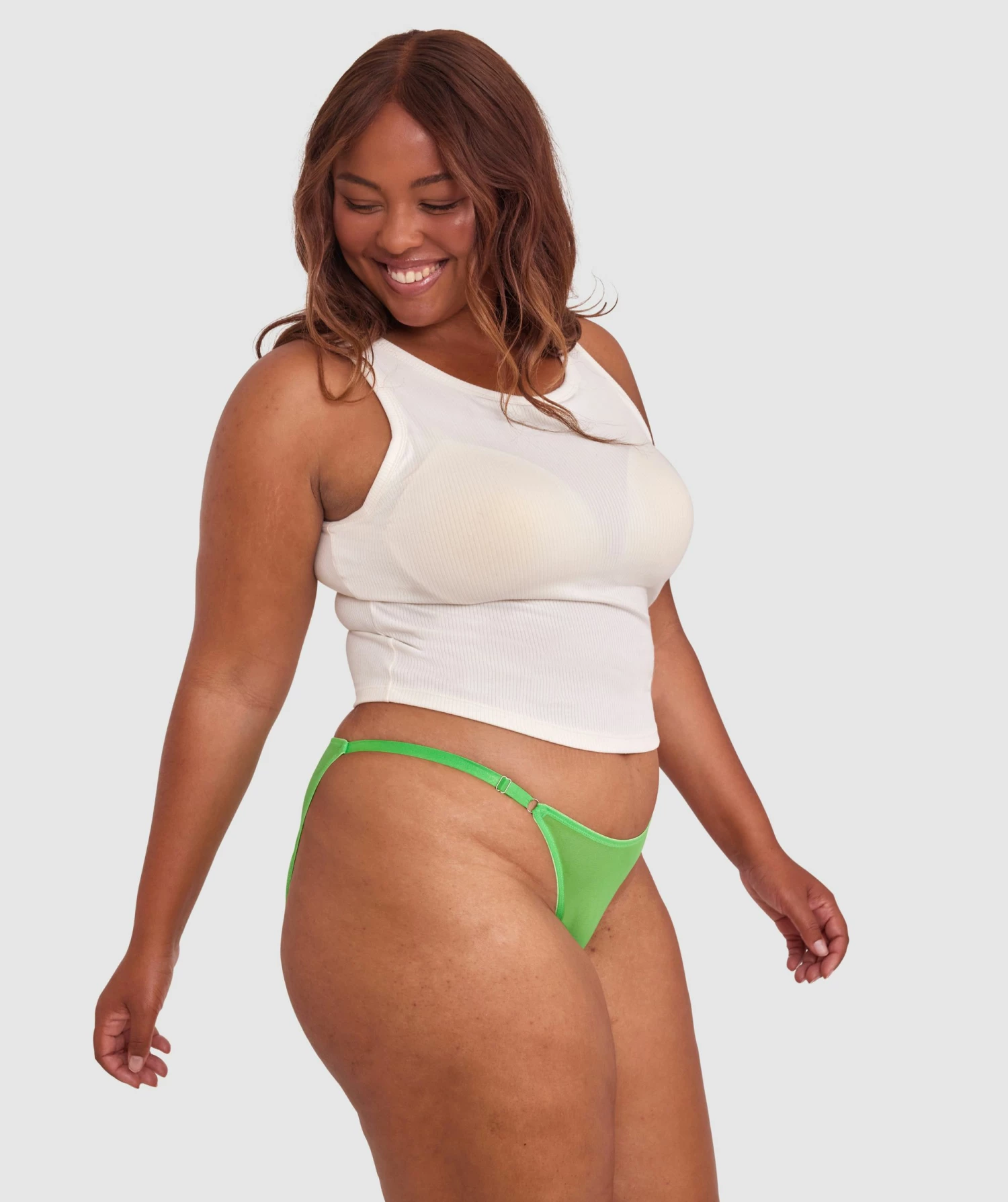 Mesh Basics Bikini - Chartreuse 5 Mesh Basics Bikini - Chartreuse - Image 5