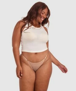 Mesh Basics V String - Nude 3 -BRAS N THINGS Shop mesh basics v string nude 3 01443002 10