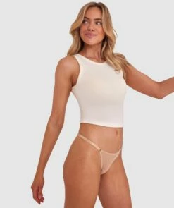 Mesh Basics V String - Nude 3 -BRAS N THINGS Shop mesh basics v string nude 3 01443002 11
