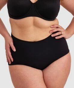 Microfibre Full Brief - Black