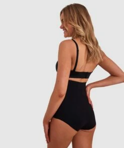 Microfibre High Waist Brief - Black