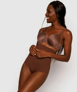 Microfibre High Waist Brief - Nude 6 -BRAS N THINGS Shop microfibre high waist brief nude 6 00492603 2