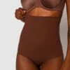 Microfibre High Waist Brief - Nude 6