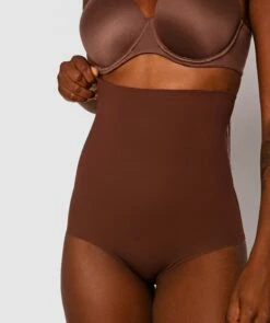 Microfibre High Waist Brief - Nude 6