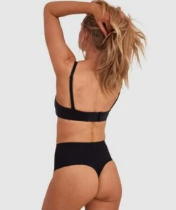 Microfibre High Waist V String Knicker - Black 9 Microfibre High Waist V String Knicker - Black -BRAS N THINGS Shop microfibre high waist v string knicker black 00824401 6