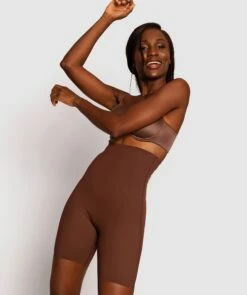 Microfibre Thigh Shaper - Mocha