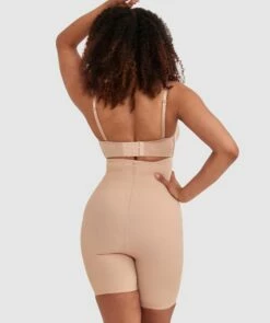 Microfibre Thigh Shaper - Nude -BRAS N THINGS Shop microfibre thigh shaper nude 00492801