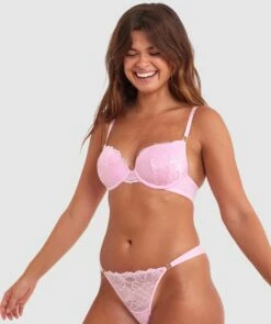 Nala Contour Plunge Bra - Light Pink -BRAS N THINGS Shop nala contour plunge bra light pink 01400302 5