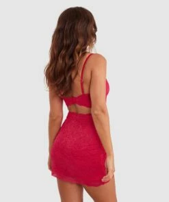 Night Games Bleeding Hearts 2 Piece Slip - Red -BRAS N THINGS Shop night games bleeding hearts 2 piece slip red 01468401 7