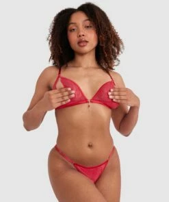 Night Games Bleeding Hearts Crotchless & Cupless Set - Red -BRAS N THINGS Shop night games bleeding hearts crotchless cupless set red 01468601 5