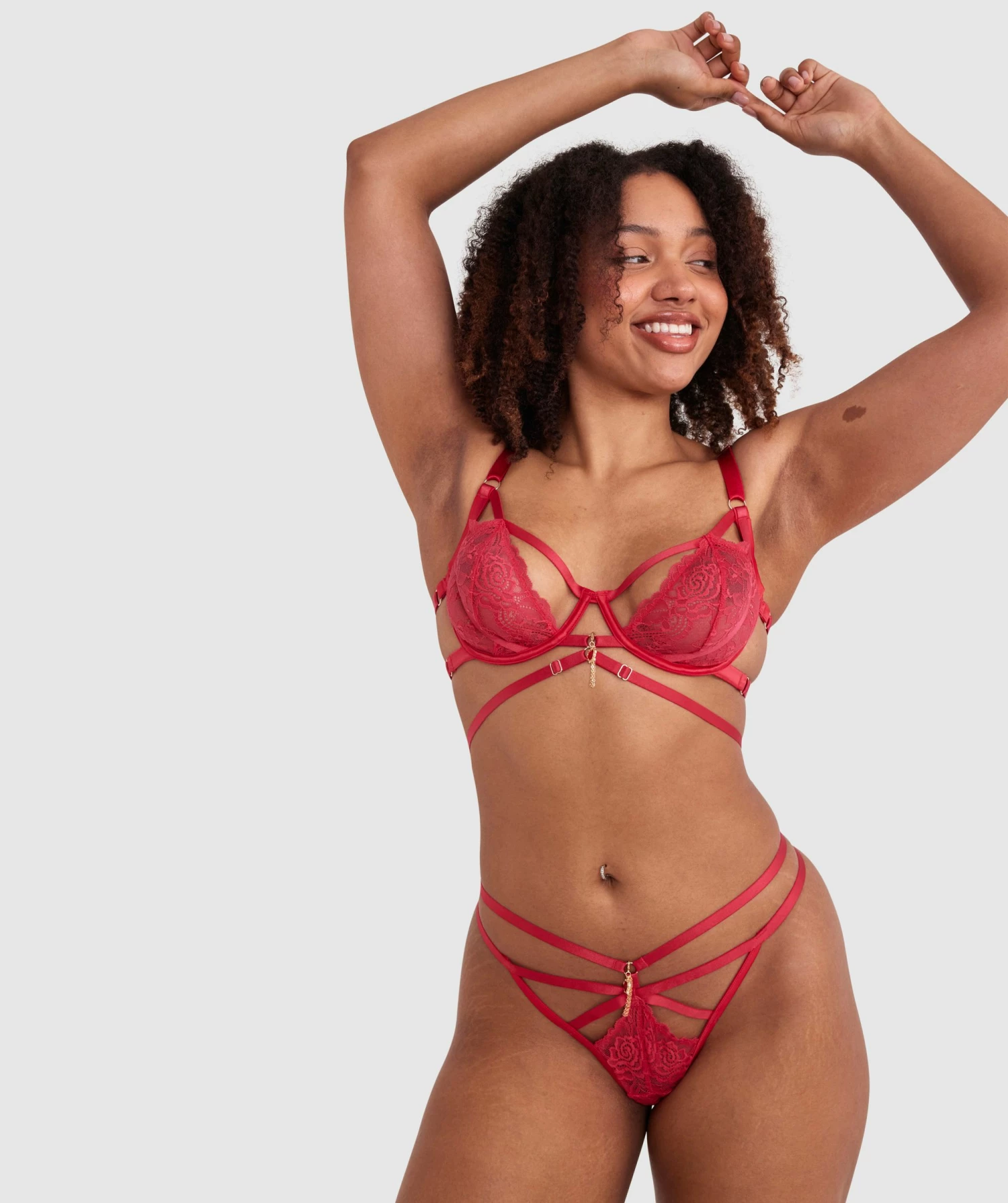 Night Games Bleeding Hearts Soft Cup & Mini V Set - Red 1 Night Games Bleeding Hearts Soft Cup & Mini V Set - Red