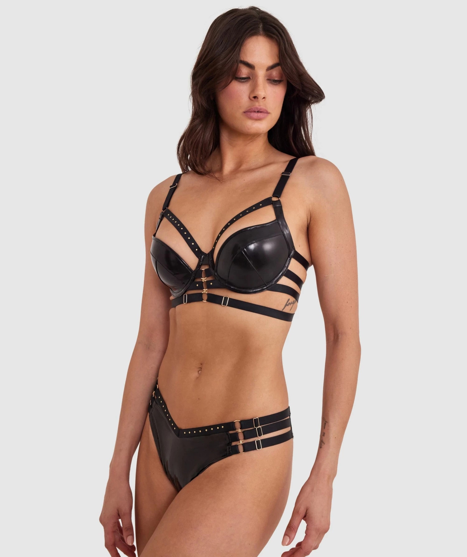 Night Games Bondage Bae Push Up Bra - Black 5 Night Games Bondage Bae Push Up Bra - Black - Image 5