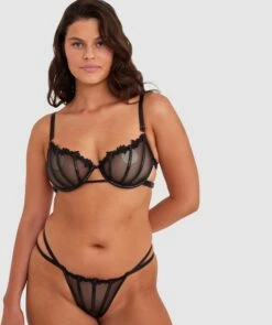 Night Games Desires Soft Cup & Mini V Set - Black